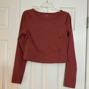 Pink Cropped Old Navy Active Long Sleeve